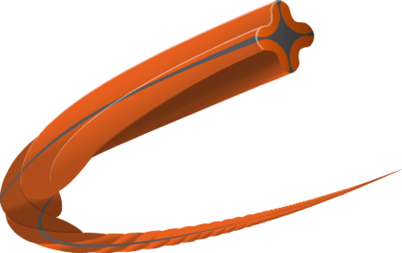 WHISPER TWIST Ø2,0 MM X 15 M, ORANSSI/MUSTA 5976691-10